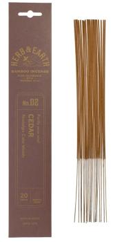 Zeder - Herb & Earth Premium Räucherstäbchen - Nippon Kodo